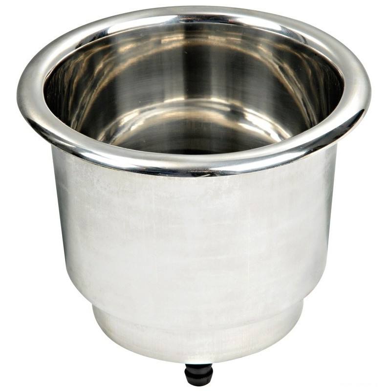 Gamar 2394-LED Deluxe Stainless Steel Car Cup Holder with Internal LED Lighting | Vehicle Interior A